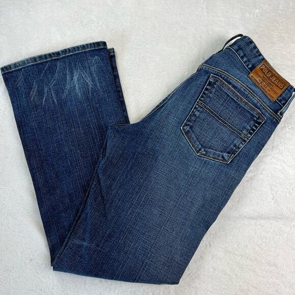 Polo Ralph Lauren Give Kelly Blue Jeans women's size 10X29 Extended Tab - Picture 1 of 10